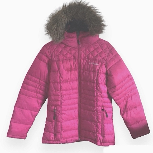 Columbia Jackets & Blazers - Columbia Jacket Puffer Hooded Pink S